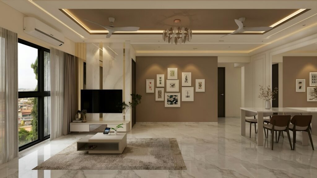 Luxury contemporary apartment interior used as a demo property image for Ayaanz Realty